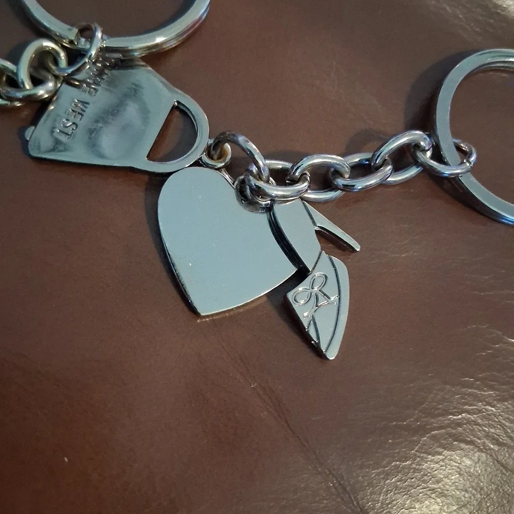 Vtg Y2K Nine West Bag Charm Keychain Lot Of 2 CUTE Mall Brand Department...
